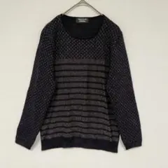 SONIA RYKIEL COLLECTION 長袖ニット ラメ ブラック　Mのサムネイル