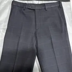 UNIQLO ヒートテック　黒 チェック柄 スラックス