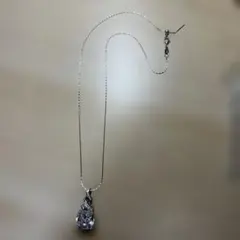 シルバー ダイヤモンドカット ペンダント ネックレス
