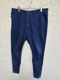 CAMBIO カンビオ　サルエルデニムパンツ L テーパード 裾ジップのサムネイル
