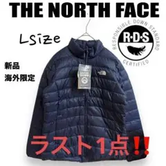 新品⭐️ノースフェイス薄手レディースグースダウンジャケット　ネイビー　L