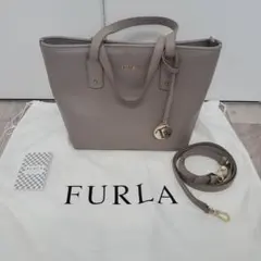 FURLA 2way ショルダーバッグ グレージュのサムネイル