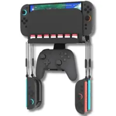 【新品】Switch2対応 壁掛け収納スタンド 金属製ブラケット ブラック