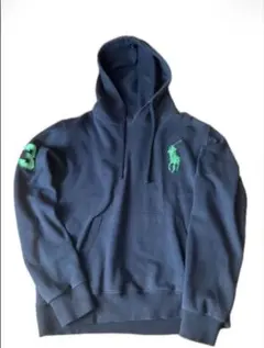 polo ralph laurenパーカー ネイビー ビックポニー M