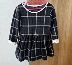プチバトー PETIT BATEAU チェック　ワンピース95cm