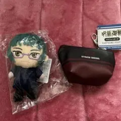 呪術廻戦 ぬいぐるみ　イヤフォンポーチ　セット