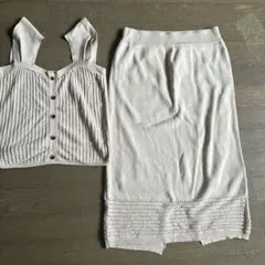 CECIL McBEE ベージュ セットアップ