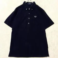 【美品✨】フレッドペリー ボタンダウン ポロシャツ　黒 Lのサムネイル