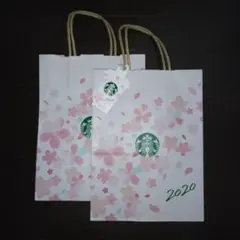 Starbucks 2020年 桜デザインショップ袋2枚セット