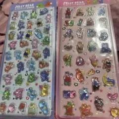 韓国ブランド　Jelly Bear 3Dシールセット（2シート）