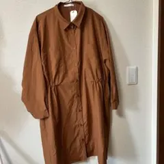 chocol raffine robe オレンジシャツワンピース