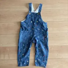 SLAP SLIP デニムオーバーオール 100cm