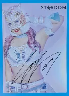 スターライトキッド 岩谷麻優 直筆サイン入り クリスタルグラフィ スターダム 岩谷麻優 直筆サイン入り スターダムポートレート(V-9) – 闘道館