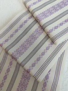 本場筑前博多織 半幅帯 浴衣帯 献上柄 正絹 着物 新品 単衣 四寸 現品
