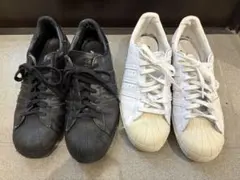 adidas アディダス　スーパースター　白黒二足セット