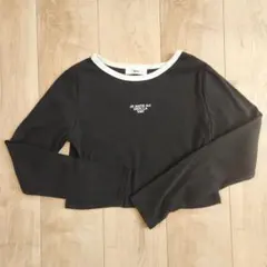 WEGO 長袖クロップドTシャツ