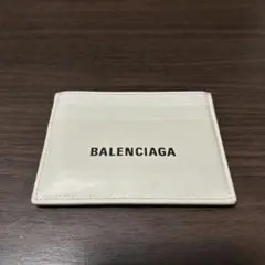 BALENCIAGA ホワイト レザー カードケース