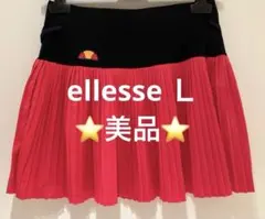 ⭐️美品⭐️ellesse プリーツスカート Lサイズ 紺色とピンクのサムネイル