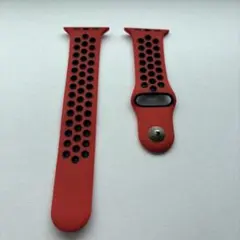 Apple Watch スポーツバンド シリコン製 オレンジ×黒
