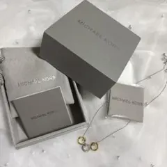 MICHAEL KORS ネックレス 2色リングデザイン