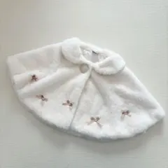 プティマイン　ファーポンチョ　リボン