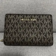【美品】MICHAEL KORS 二つ折り財布 ブラウン