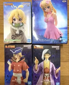 『Dr.STONE』より、あさぎりゲン・七海龍水・コハク・スイカ（成長後） Dr.STONE』より、あさぎりゲン・七海龍水・コハク・スイカ（成長後