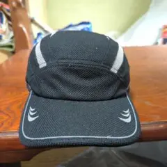 通気性メッシュランニングキャップ 黒