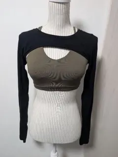 GUACTIVE カットアウトデザイン 長袖トップス M