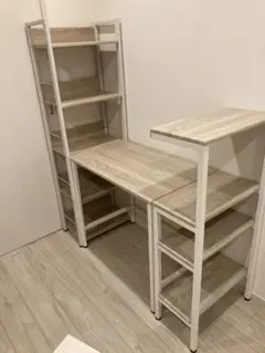 ラック付きデスク