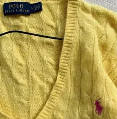 カシミヤ混 Ralph Lauren ニット　ラルフローレン　ケーブル