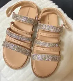 超可愛い　tsumori chisato WALK ビジュー　サンダル　23.5のサムネイル