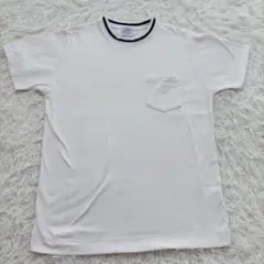 coen Tシャツ 白ポケット Sサイズ 熊刺繍