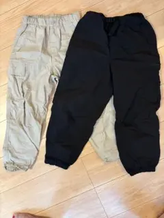 GU 、UNIQLOキッズ ロングパンツ 2点セット 130cm