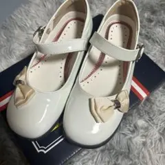ホワイトリボン付きフォーマルシューズ　20.5 21