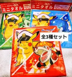 【非売品】サッポロ一番 ポケモン ミニタオル 全3種セット