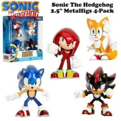 ソニック ヘッジホッグ　フィギュア　4体セット　金属製　かわいい　ゲームキャラ