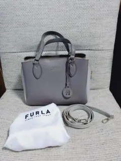 未使用級】フルラ ミネルヴァ ハンドバッグ ショルダー 2way 