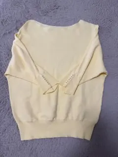 ROPÉ PICNIC イエロー 七分袖ニット