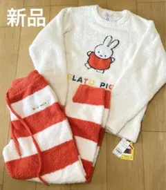 新品　ジェラートピケ♡ミッフィベビモコジャガードプルオーバー&ロングパンツセット