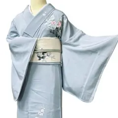 新品未使用　洗える単衣小紋　ほたる暈し　淡ブルー　Ｌサイズ　裄68 新品未使用 洗える単衣小紋 ほたる暈し 淡ブルー Lサイズ 裄68 - メルカリ