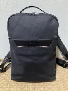 3 美品 ポールスミス ナイロン リュック バックパック ブラック