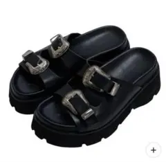 【美品】AMERI MEDI WESTERN BUCKLE SANDALS 箱有のサムネイル