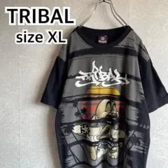 トライバル ビッグサイズTシャツ XLサイズ タトゥー サーフィン プリントのサムネイル