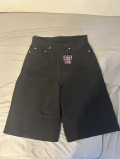 CAMPERLAB カンペールラボ　ショートパンツ　ブラック CamperLab アブストラクトパターン デニムショートパンツ | ブラック