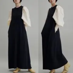 WEB限定(一部店舗展開あり)】ボリュームスリーブニットワンピース