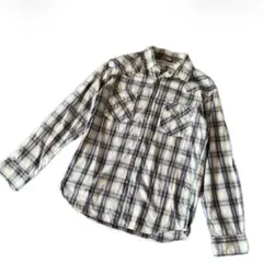 長袖シャツ チェックシャツ L