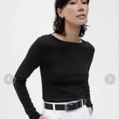 モダンボートネックtシャツ