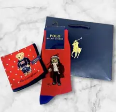 ✨新品✨Polo Ralph Lauren ベアハンカチ ソックスセット