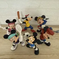 ヴィンテージ❣️ディズニー グーフィー＆プルート ミニフィギュア 6体セット